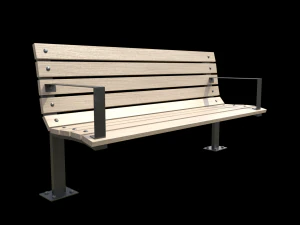 bench3 3D Model