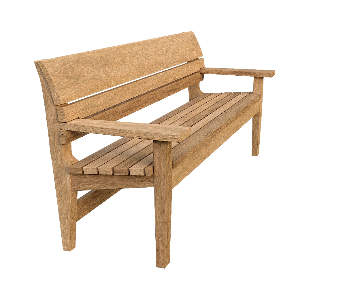 bench 4 3D Model .c4d .max .obj .3ds .fbx .stl .blend 