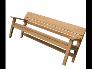 bench 4 3D-Modell