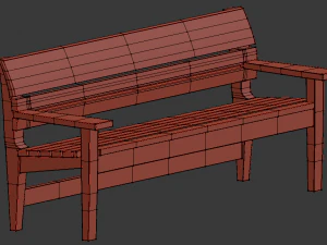 bench 4 3D Model