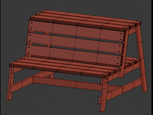 firepitbench1 3D-Modell