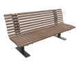 Station Bench10 3D Model