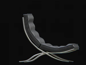barcelonachair black 3D Model
