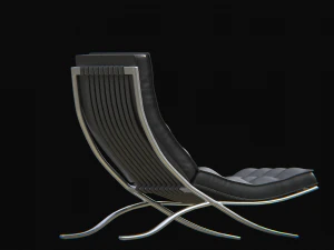 barcelonachair black 3D Model