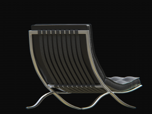 barcelonachair black 3D 模型