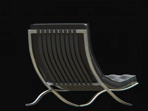barcelonachair black 3D Model
