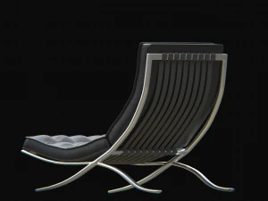 barcelonachair black 3D Model