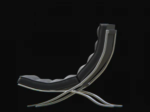 barcelonachair black 3D Model