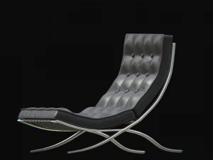 barcelonachair black 3D Model