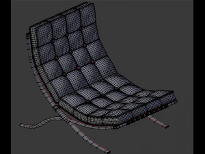 barcelonachair black 3D Model