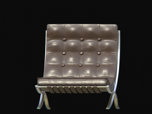 barcelonachairbrown 3D 모델