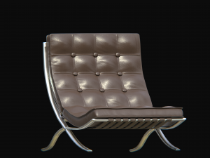 barcelonachairbrown 3D 모델