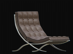 barcelonachairbrown 3D 모델