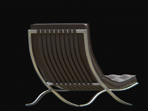 barcelonachairbrown 3D 모델