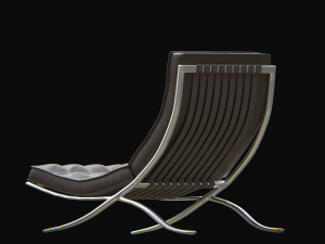 barcelonachairbrown 3D 모델