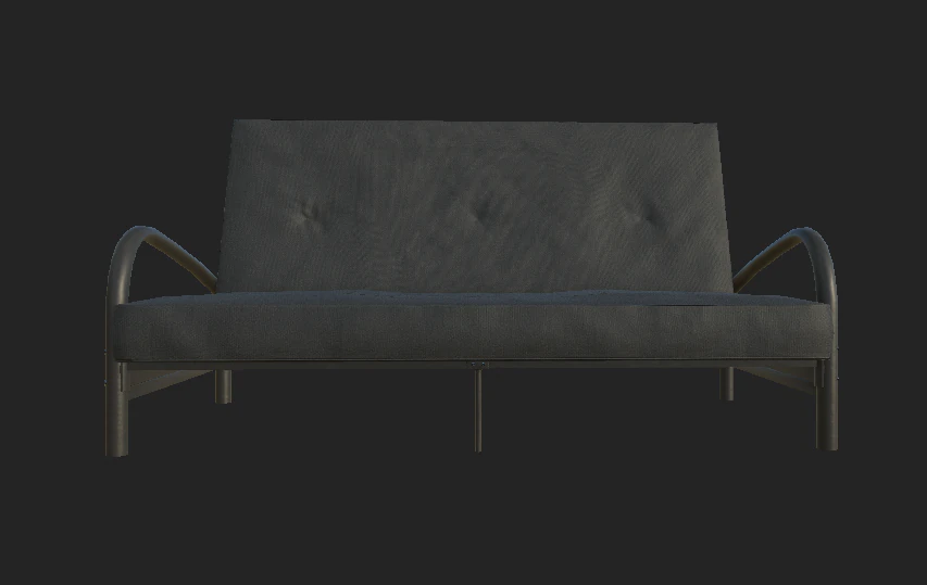 sofa gameready 3D Model .c4d .max .obj .3ds .fbx .stl .blend