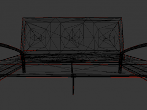 sofa gameready Model 3D