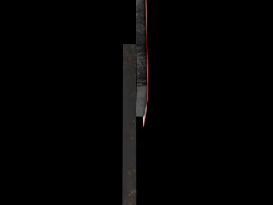right reverse band roadsign 3D Model
