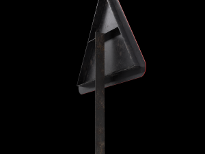 right reverse band roadsign 3D मॉडल