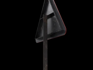 right reverse band roadsign 3D Model