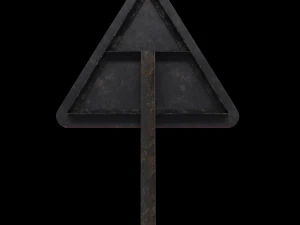 right reverse band roadsign 3D Model