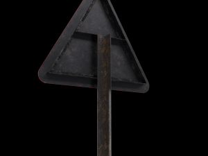 right reverse band roadsign 3D मॉडल