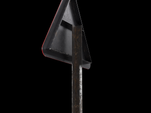 right reverse band roadsign 3D मॉडल