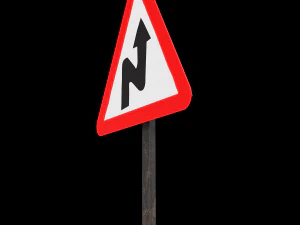 right reverse band roadsign 3D Model