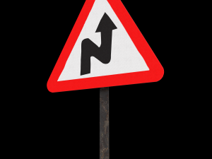 right reverse band roadsign 3D मॉडल