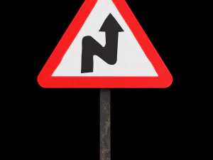 right reverse band roadsign 3D Model