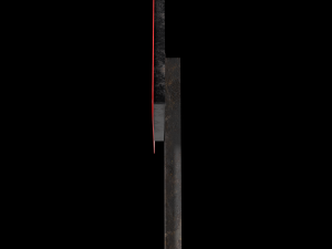left reverse band roadsign 3D Модель