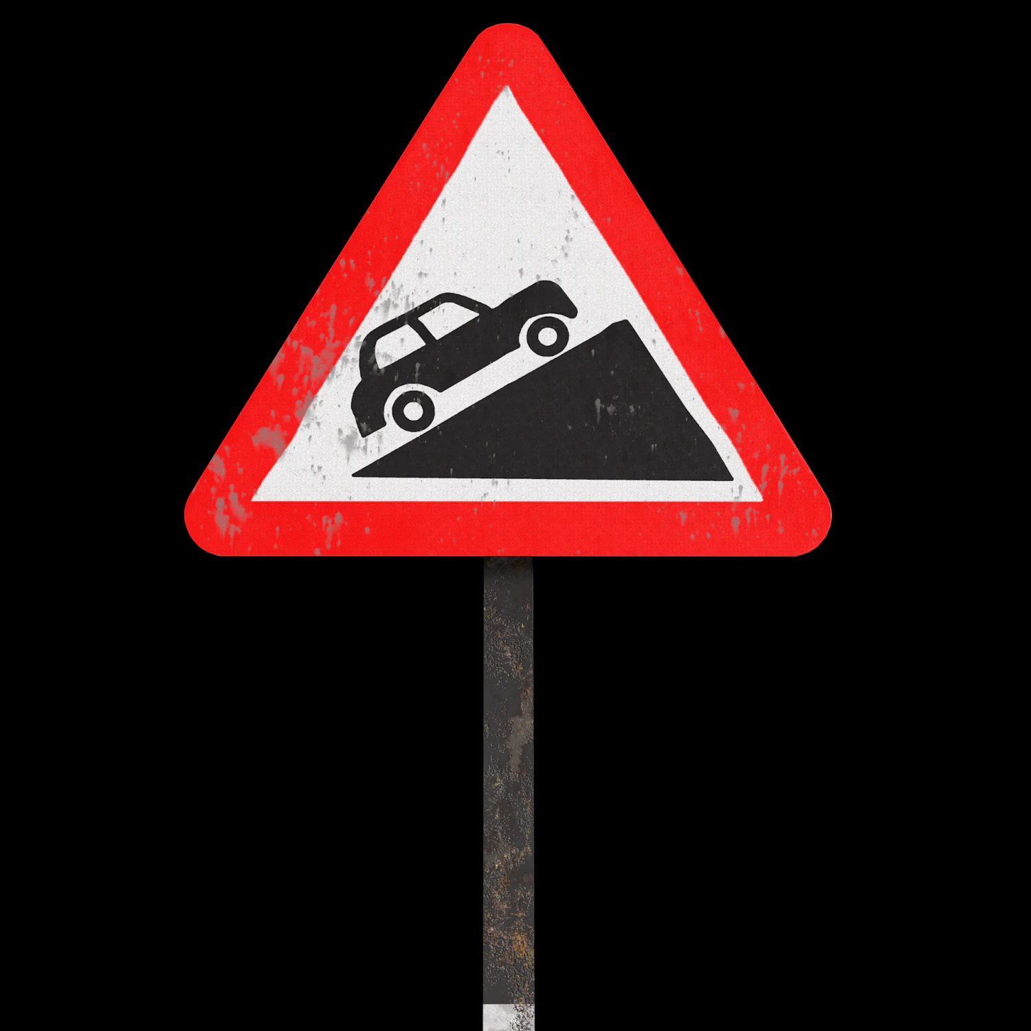 roadsign de subida de rua Modelo 3D .c4d .max .obj .3ds .fbx .stl .blend 