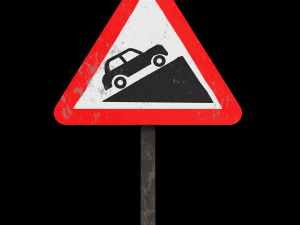 steet ascent roadsign 3D-Modell