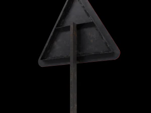 roadsign de subida de rua Modelo 3D