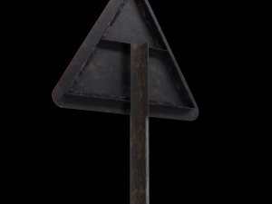 steet ascent roadsign Modelo 3D