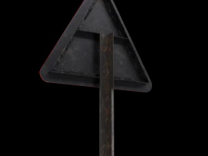 roadsign de subida de rua Modelo 3D