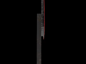 steep descent roadsign 3D Model