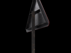 steep descent roadsign 3D मॉडल