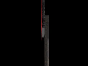 steep descent roadsign 3D Model