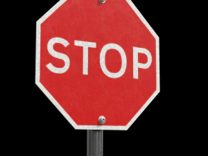 stop roadsign 3D Model