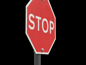 stop roadsign 3D Model