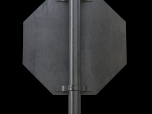 stop roadsign Model 3D