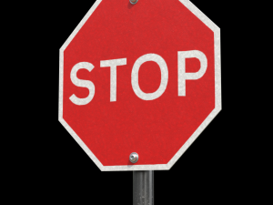 stop roadsign Model 3D