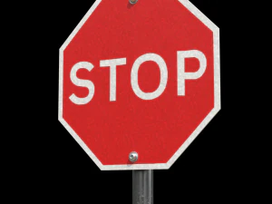 stop roadsign 3D Model