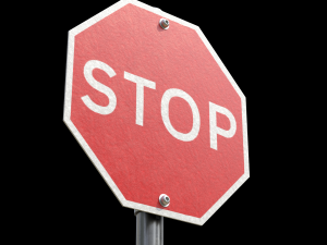 stop roadsign Model 3D