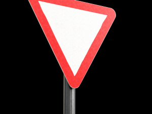 giveway roadsign 3D-Modell