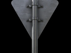 giveway roadsign 3D Model