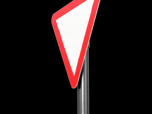 giveway roadsign 3D 모델