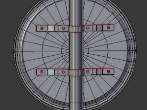 compulsory keep left roadsign Model 3D