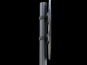 compulsory cycle track roadsign 3D Model